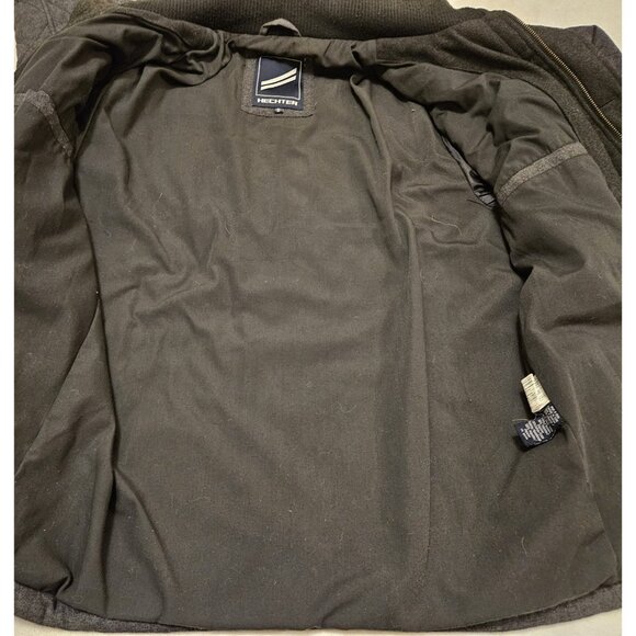 Daniel Hechter Men's Quilted Jacket Dark Gray Full Zip With Buttons Size Medium - Picture 8 of 12